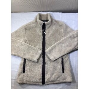 WHITE SIERRA Women Beige Sherpa Fleece Full Zip Jacket Size L